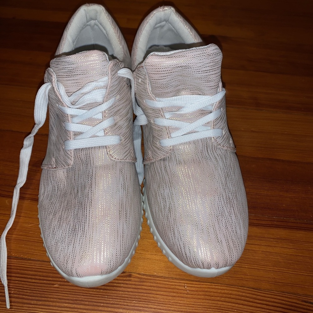 Rose gold sneakers